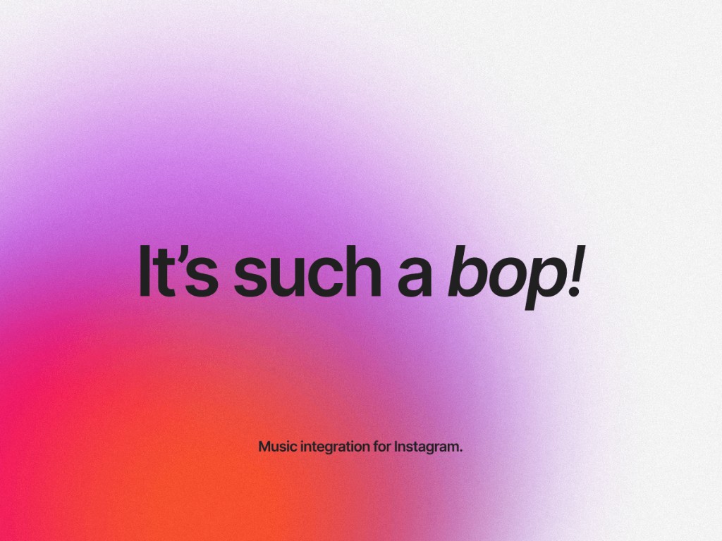 Bop! product interface